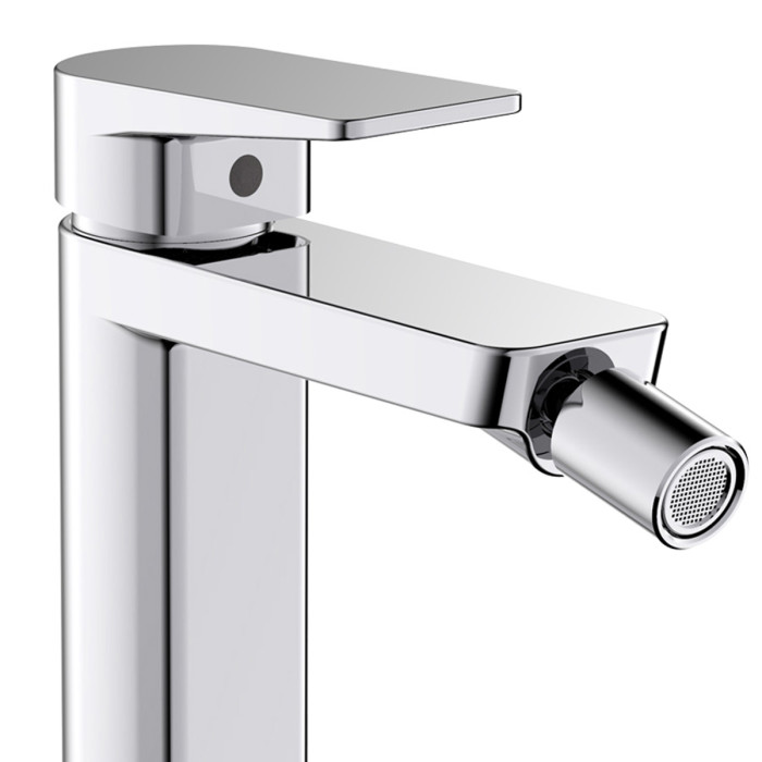Miscelatore bidet con piletta di scarico click clack modello Plan cromo