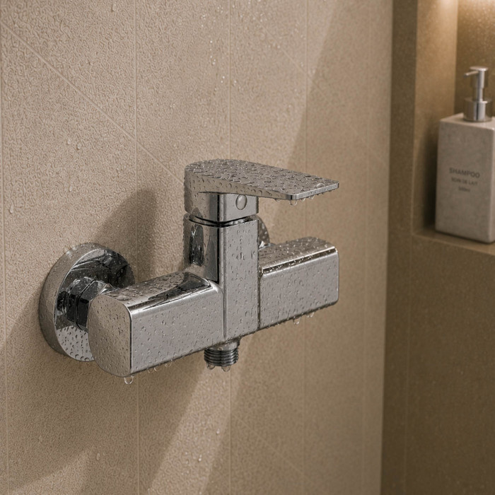 Miscelatore monocomando esterno doccia modello Plan cromo
