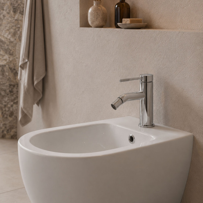 Miscelatore bidet con piletta scarico METRO