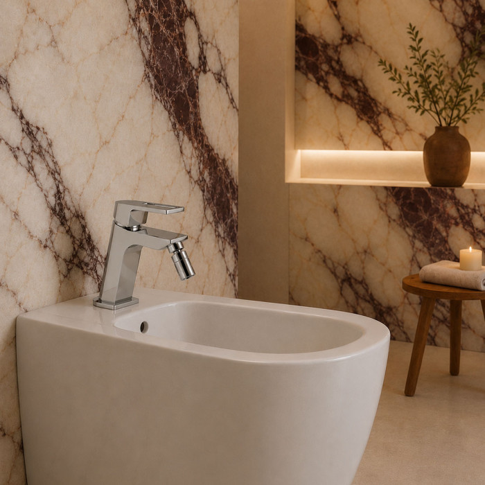 Miscelatore bidet Jacuzzi piletta click-clack TWILIGHT OPEN