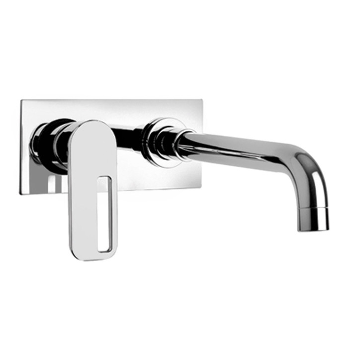 miscelatore lavabo a muro con piastra OPEN