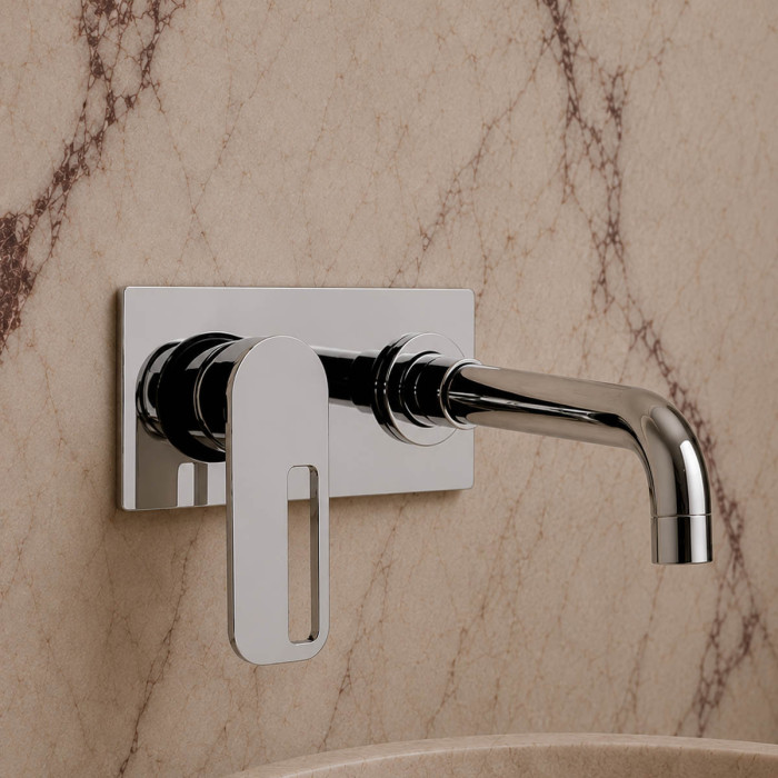 miscelatore lavabo a muro con piastra OPEN