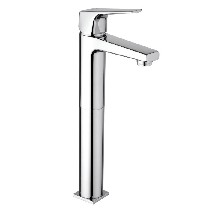 miscelatore per lavabo alto bagno in ottone cromo Made in Italy ICEBERG