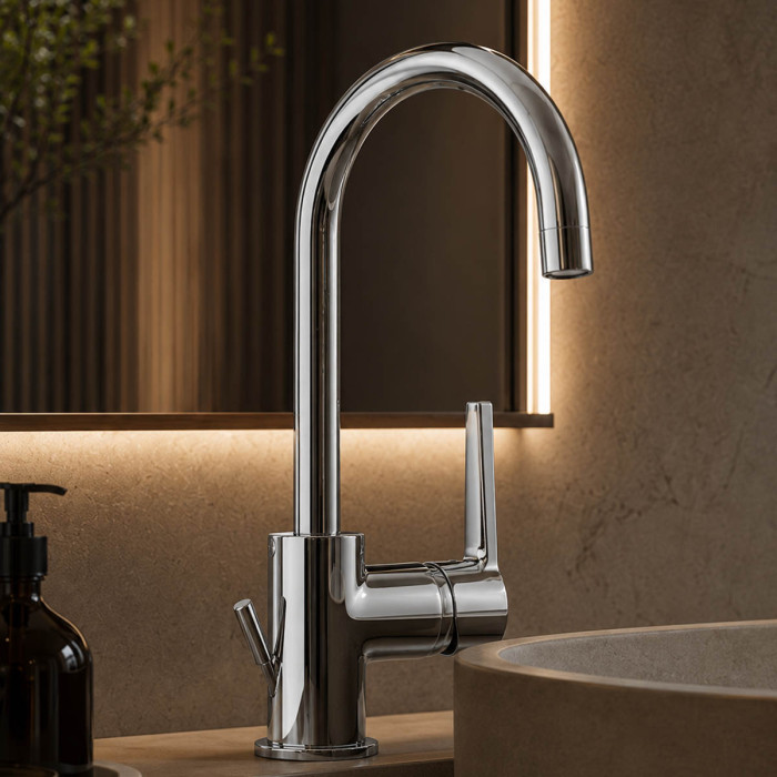Miscelatore monocomando lavabo alto marca Piralla Mod. Baci