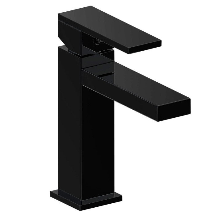 Miscelatore lavabo piletta click clack QUABLO Nero