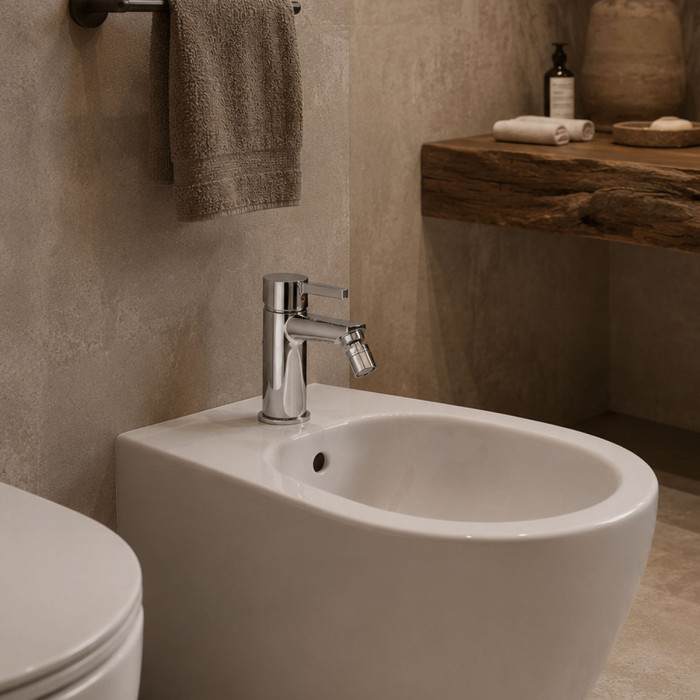 Miscelatore bidet monocomando marca Piralla Mod. Abbracci