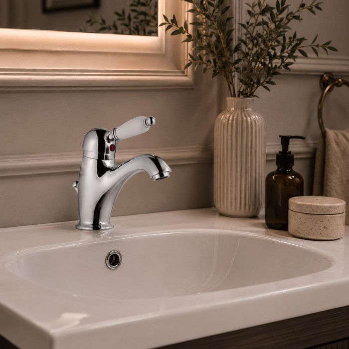 Miscelatore lavabo monocomando marca Oioli Mod. Retrò