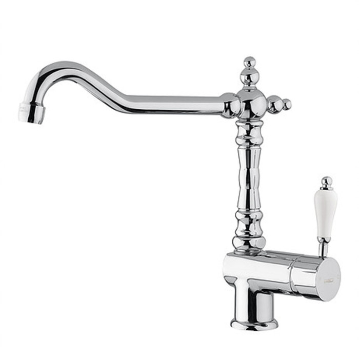 Miscelatore monocomando lavello e/o lavatoio canna alta marca Oioli Mod. Retrò