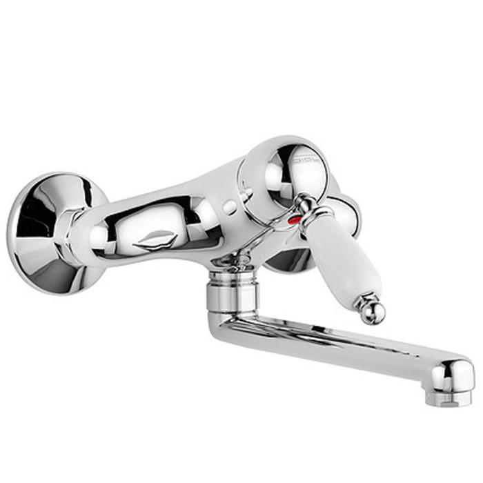 Miscelatore monocomando lavello e/o lavatoio a muro marca Oioli Mod. Retrò