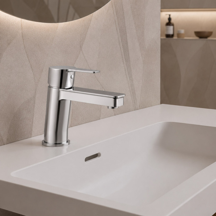 Miscelatore lavabo scarico automatico BREZZA