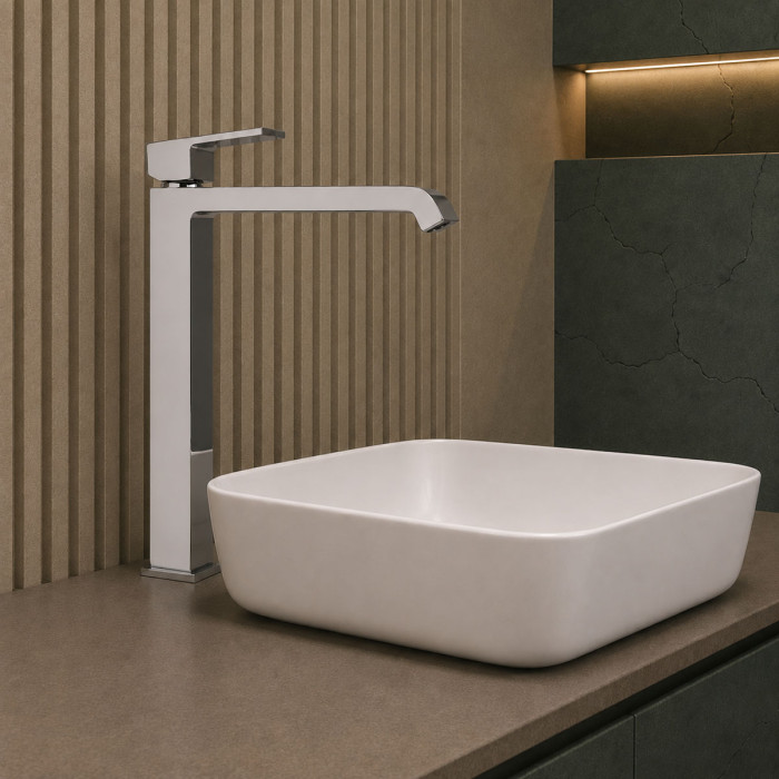 Miscelatore monocomando lavabo alto marca Piralla Mod. Sorgente