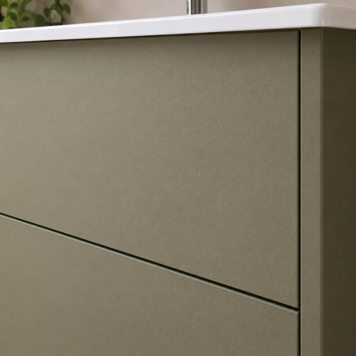 Mobile bagno salvaspazio 80 cm con lavabo bianco