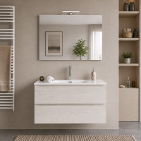 Mobile bagno sospeso Cloè 70 cm Frassino Moirè