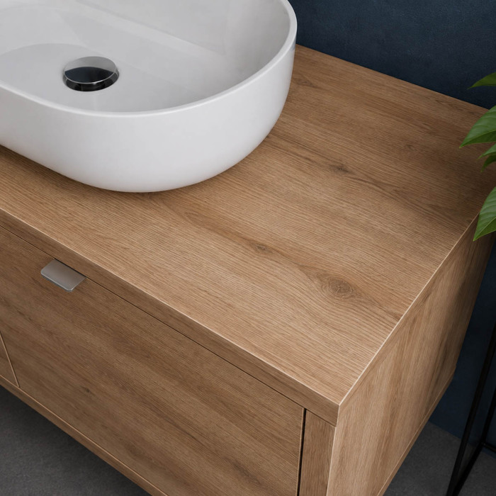 Mobile Domus con cassetto soft-close e vano a giorno
