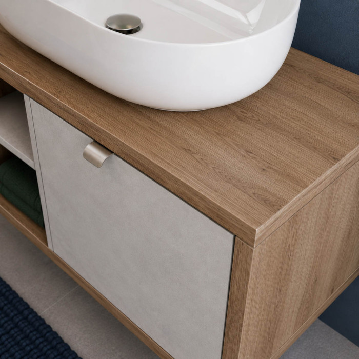 Composizione Domus con mobile e lavabo Made in Italy