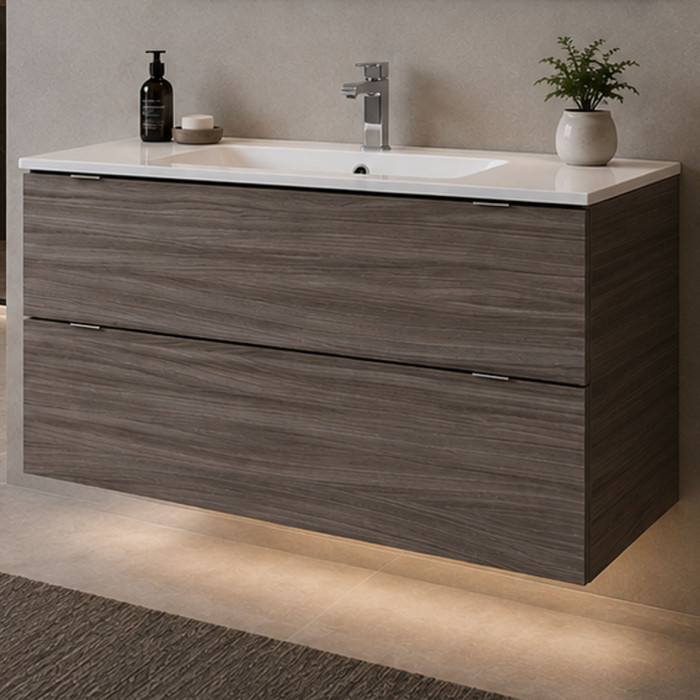 Mobile bagno ANDRÈ Rovere Matrix con 2 cassetti soft close