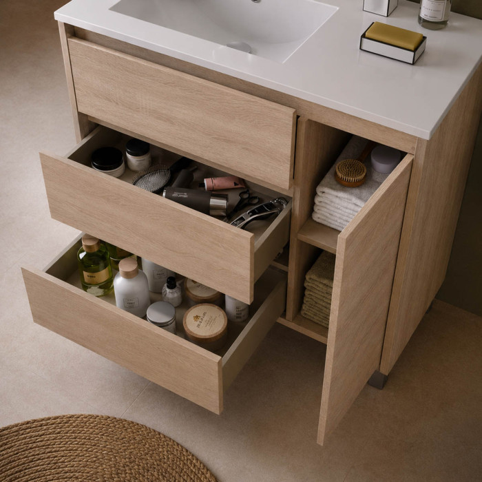 Composizione bagno ARENYS 85 cm Rovere Caledonia