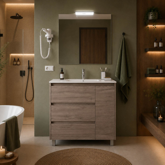 Mobile bagno ARENYS 85 cm Eternity vista frontale