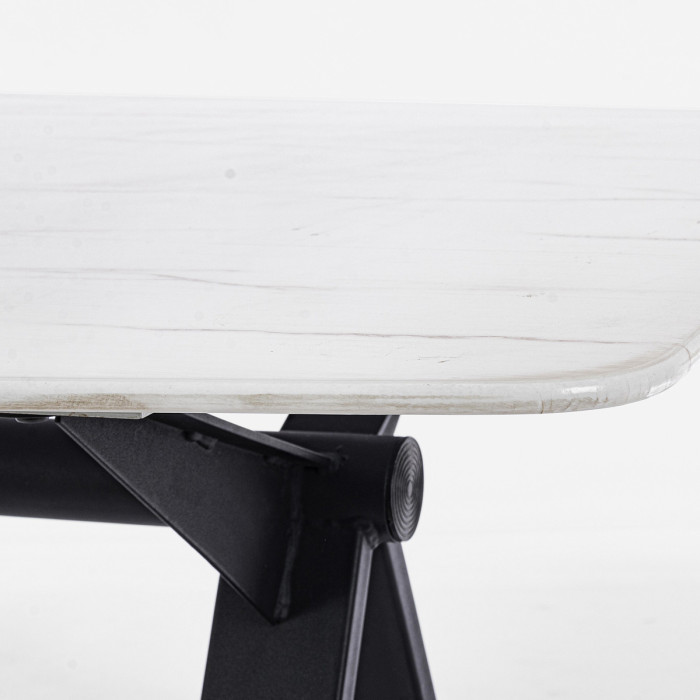 Tavolo rettangolare BLANCO 160x90 cm per 6 persone