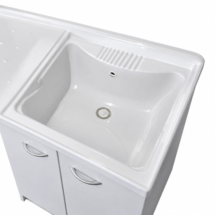 Mobile lavanderia con lavatoio e lavatrice affiancata LADY INTRA 124x61 cm