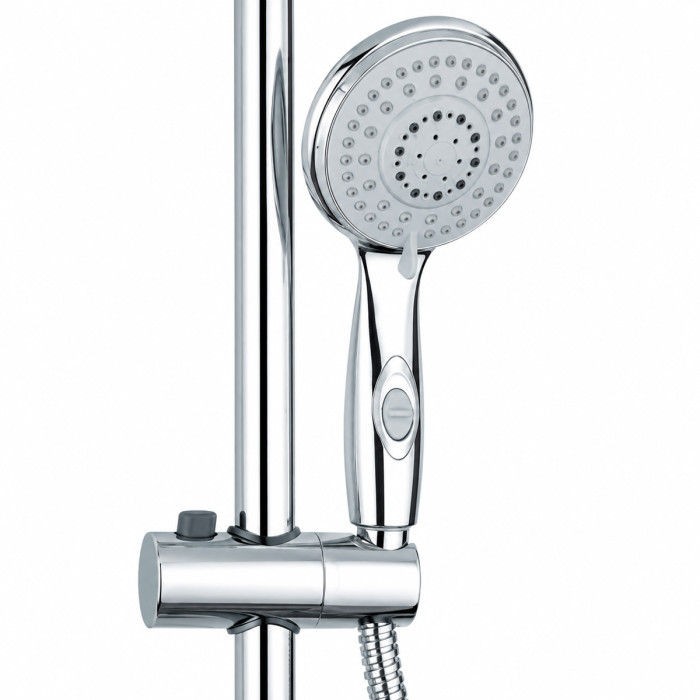 Saliscendi doccia ORBIT con doccetta anticalcare a 4 getti ecostop