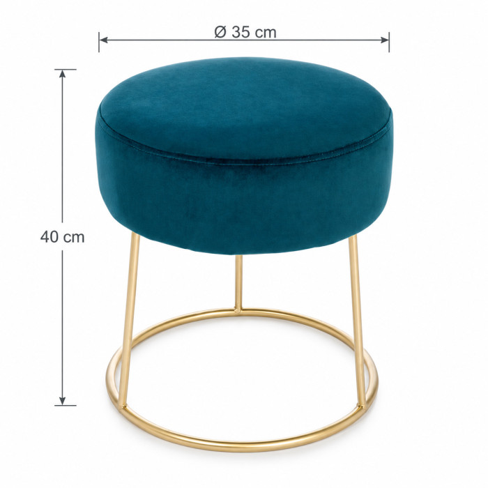 Sgabello poggiapiedi CLARISSA per soggiorno moderno