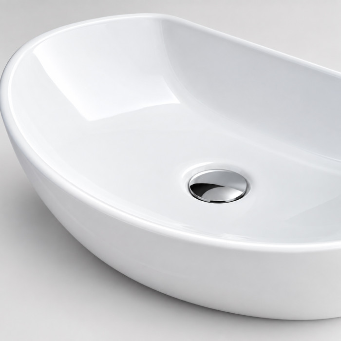 Lavabo bagno bianco AMBIENT dal design moderno ed essenziale