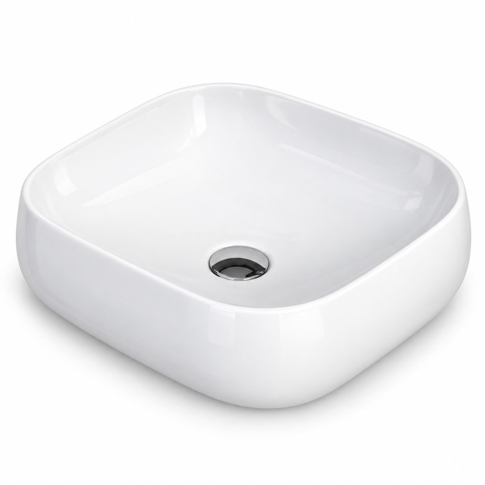 Lavabo compatto bianco per mobile bagno di piccole dimensioni