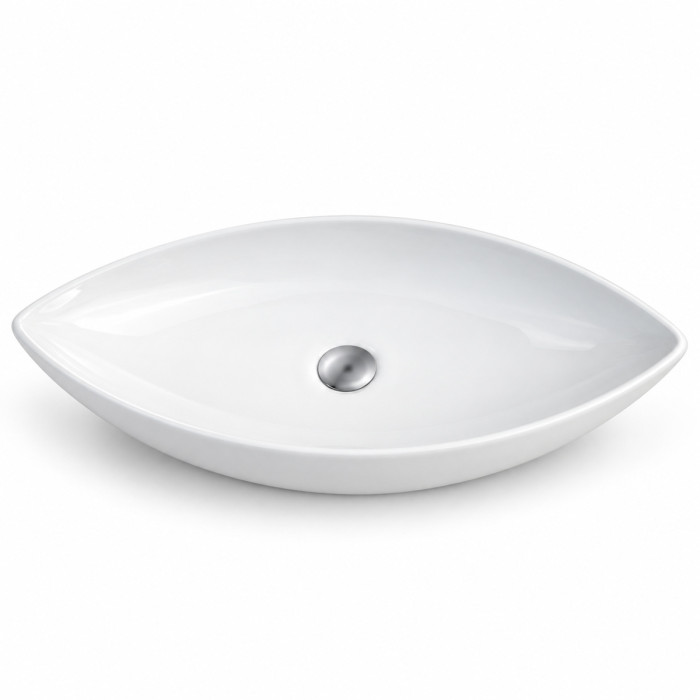 Lavabo in ceramica bianca GOTHIC per bagno moderno