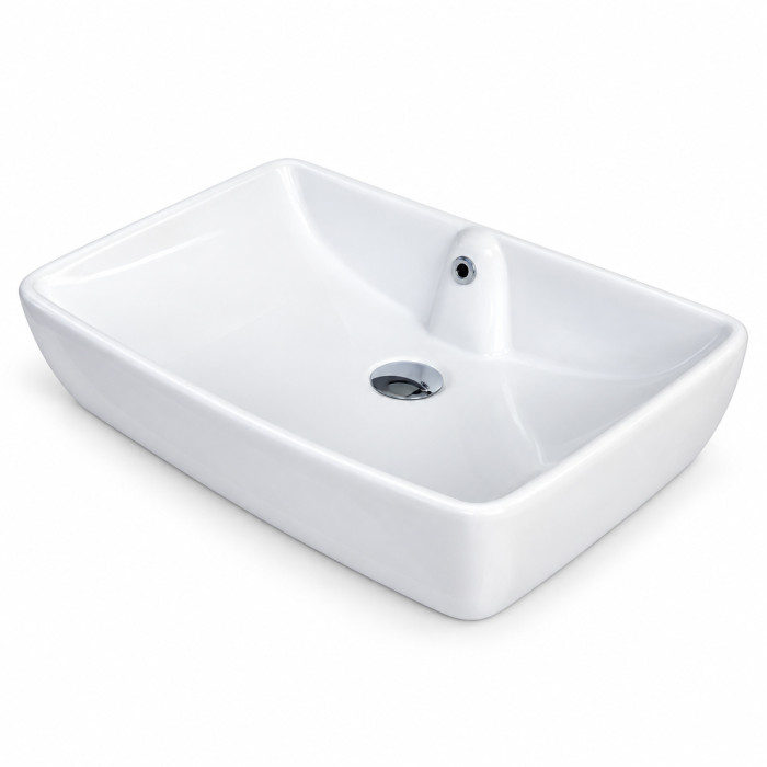 Profilo del lavabo da appoggio COUNTRY con angoli arrotondati