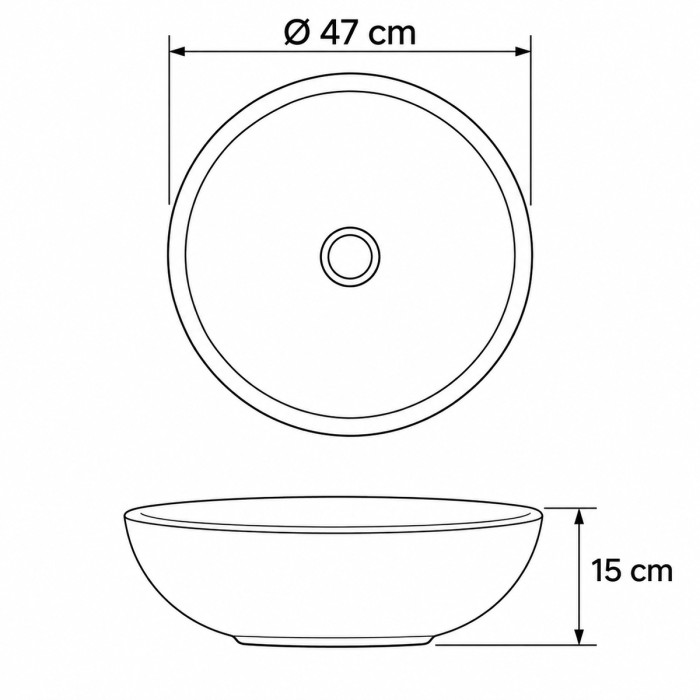 Lavabo in ceramica bianca TWIST su piano effetto legno