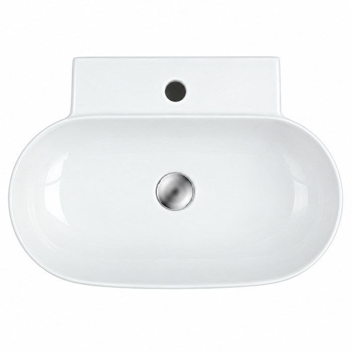 Lavabo sospeso SWING in ceramica bianca lucida