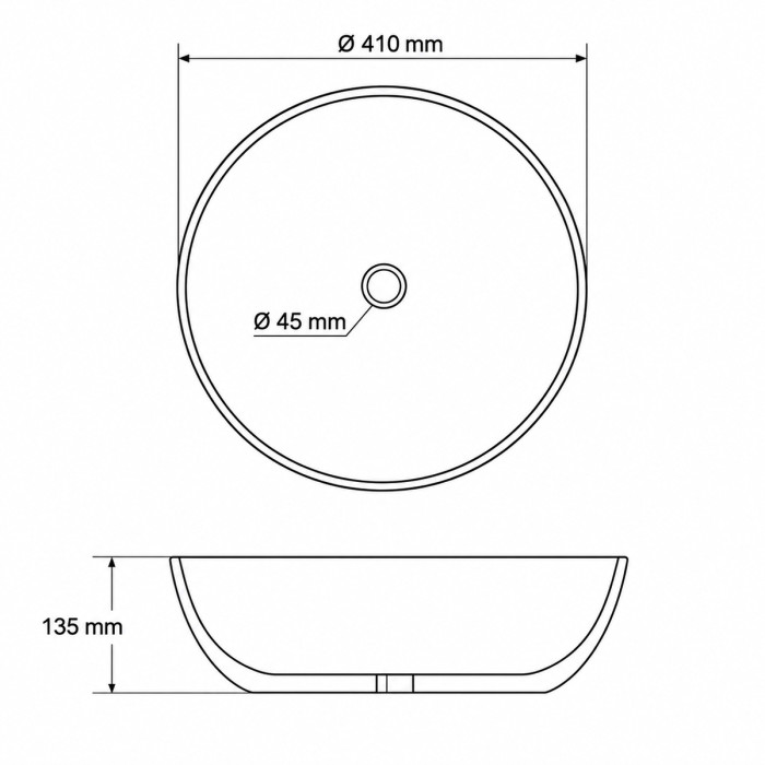 Lavabo rotondo BEAT ambientato su mobile bagno moderno