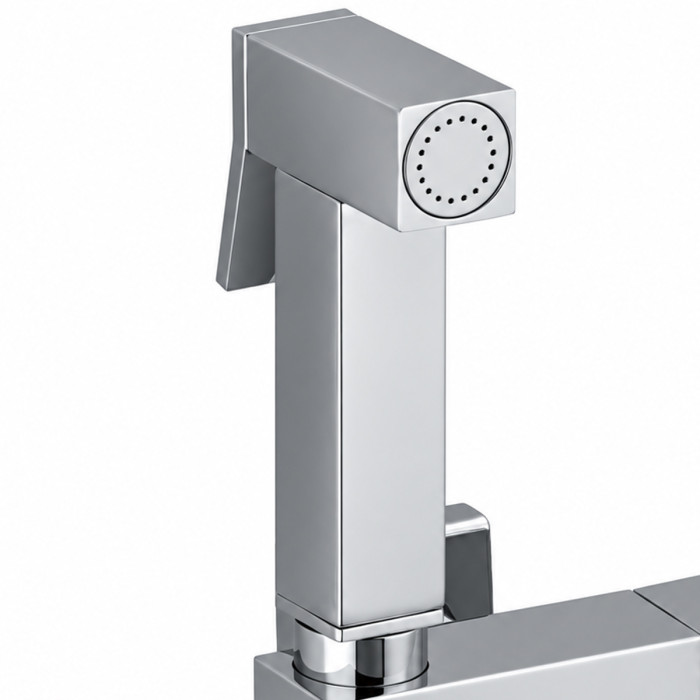 Idroscopino cromato con doccetta shut-off e rubinetto acqua fredda