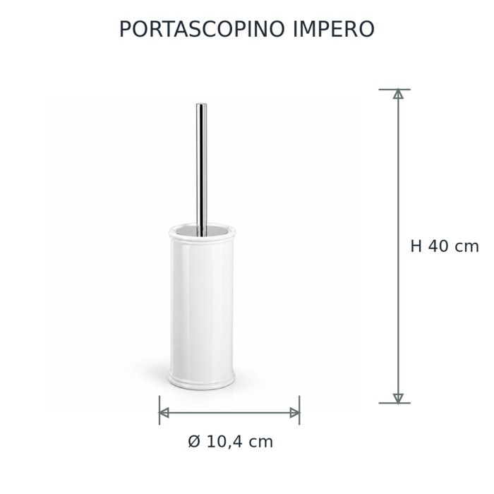 Portascopino IMPERO ambientato accanto al sanitario