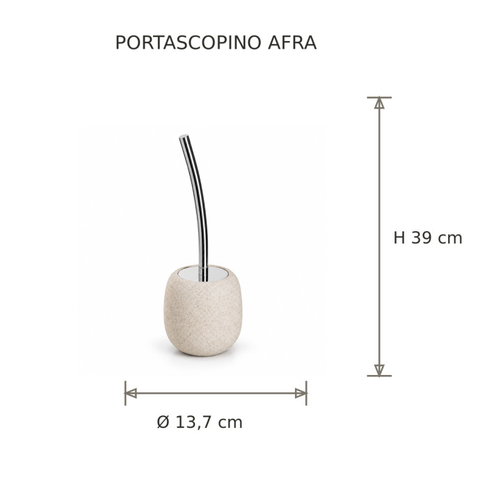 Dimensioni portascopino AFRA Ø 13,7 × H 39 cm