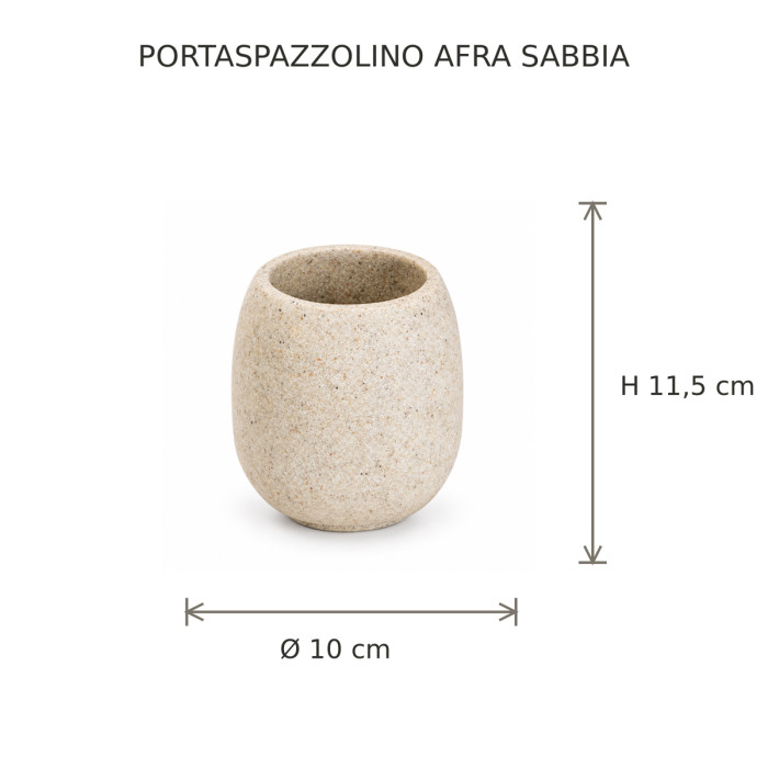 Portaspazzolino AFRA ambientato su mobile bagno moderno