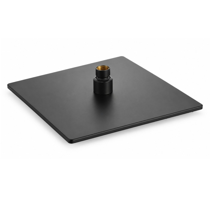 Soffione doccia quadrato diverse misure in acciaio nero opaco Seven orientabile