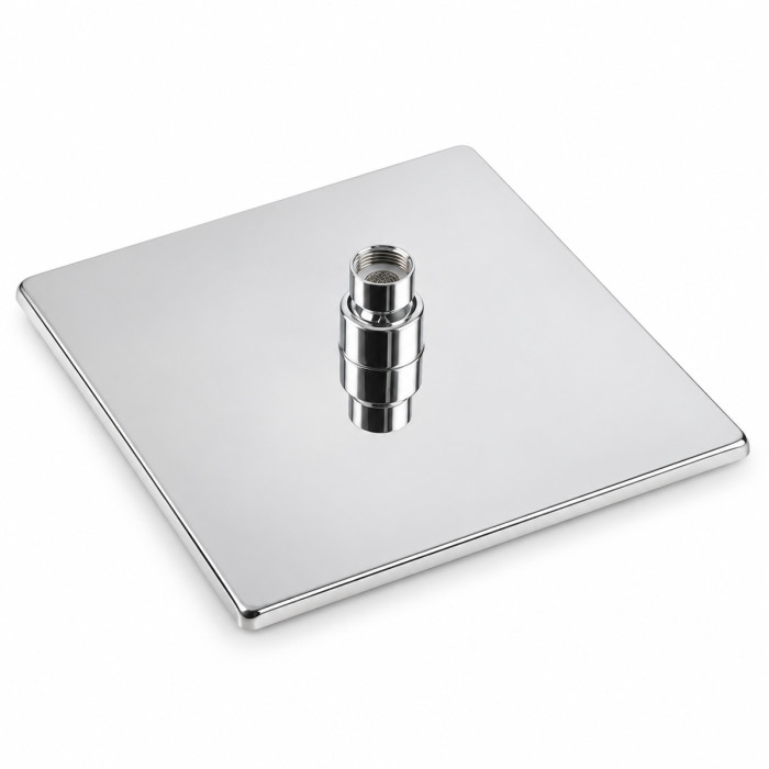 Soffione doccia quadrato diverse misure in acciaio inox lucido Seven snodabile