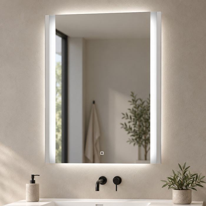 Specchio bagno LED VERTICAL da 60x80 cm retroilluminato