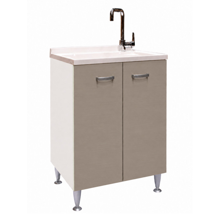 Mobile lavatoio SFERA2 60x50 cm con ante visone