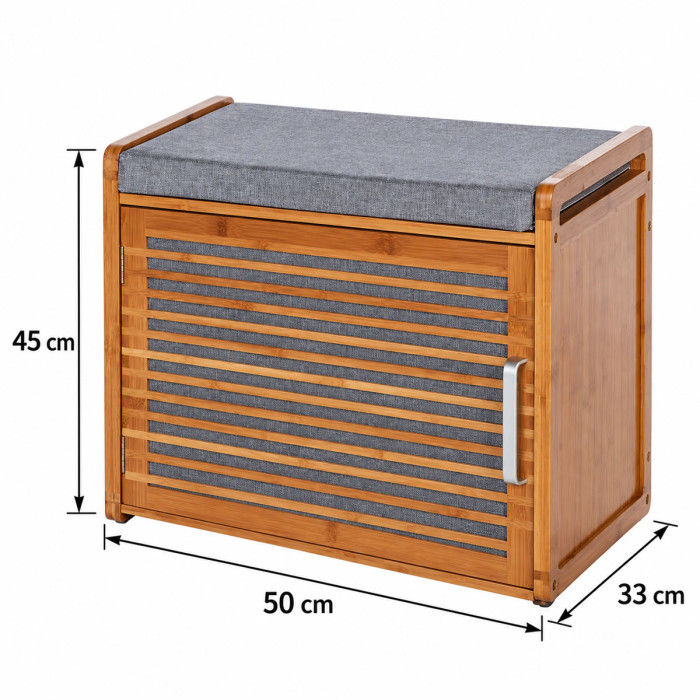 Dimensioni panca contenitore BALEARI 50 × 33 × 45 cm