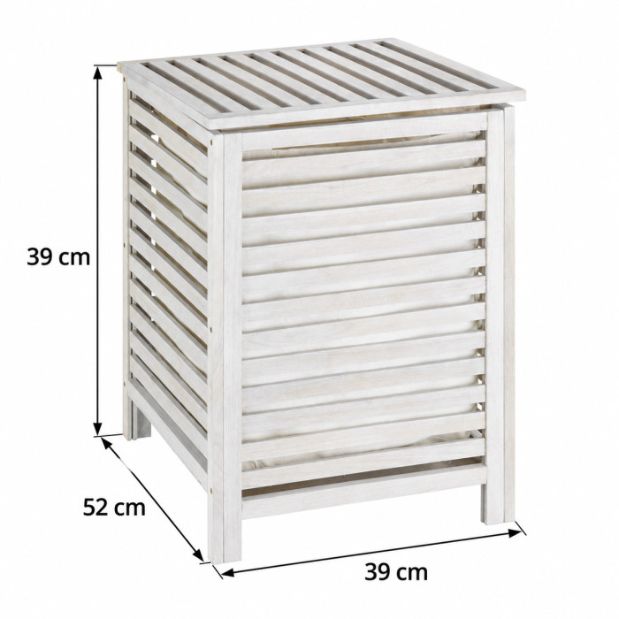 Dimensioni portabiancheria NORWAY L52 × P39 × H39 cm