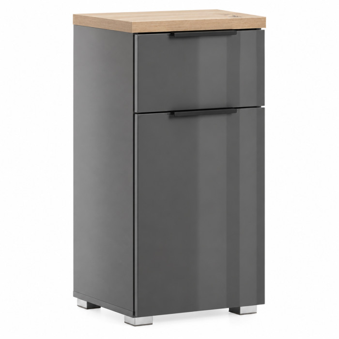 Mobile bagno basso TITAN ambientato in un bagno contemporaneo