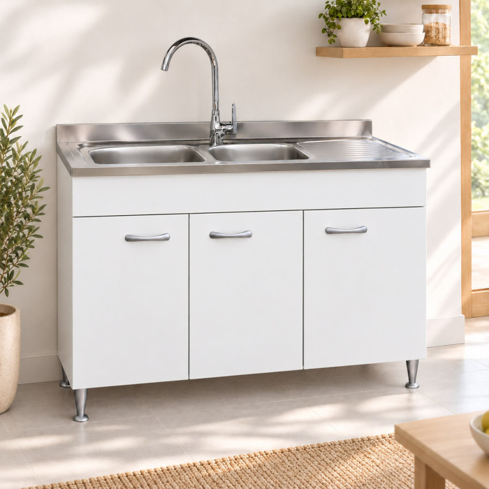 Sottolavello BASIC ambientato in una cucina moderna minimal