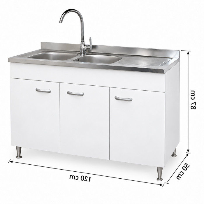 Dimensioni mobile sottolavello BASIC 120 × 50 × 87 cm