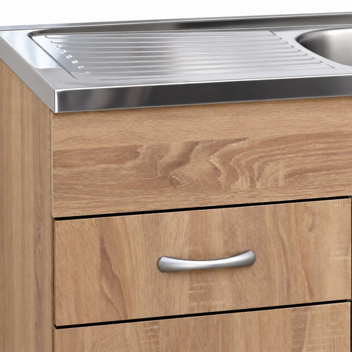 Mobile cucina 80 cm con cassettiera laterale sinistra