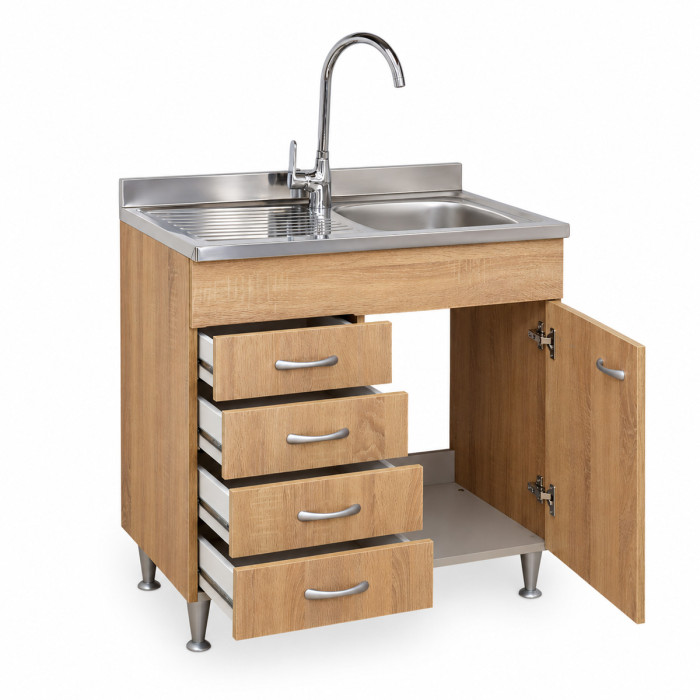 Sottolavello BASIC ambientato in una cucina moderna minimal