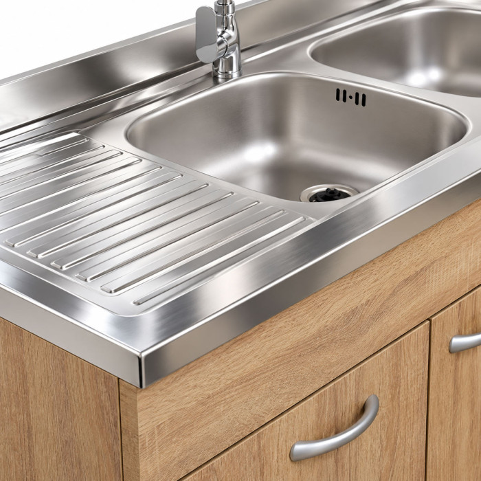 Mobile cucina 120 cm ambientato in una cucina moderna minimal
