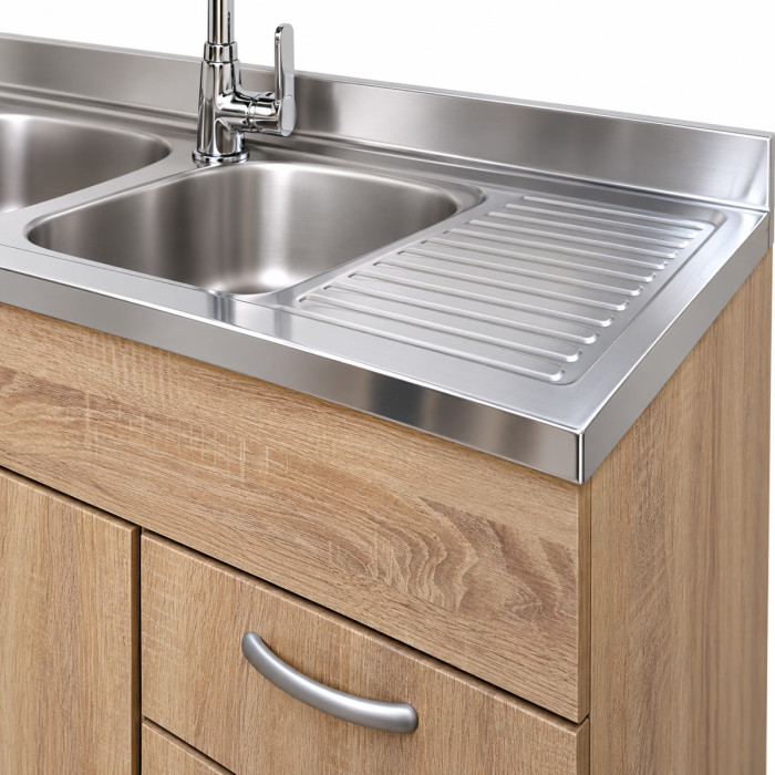 Sottolavello BASIC ambientato in una cucina moderna minimal